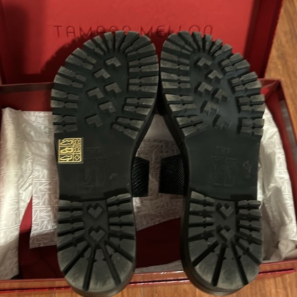 Tamara Mellon Black Slide Sandals - Picture 4 of 6